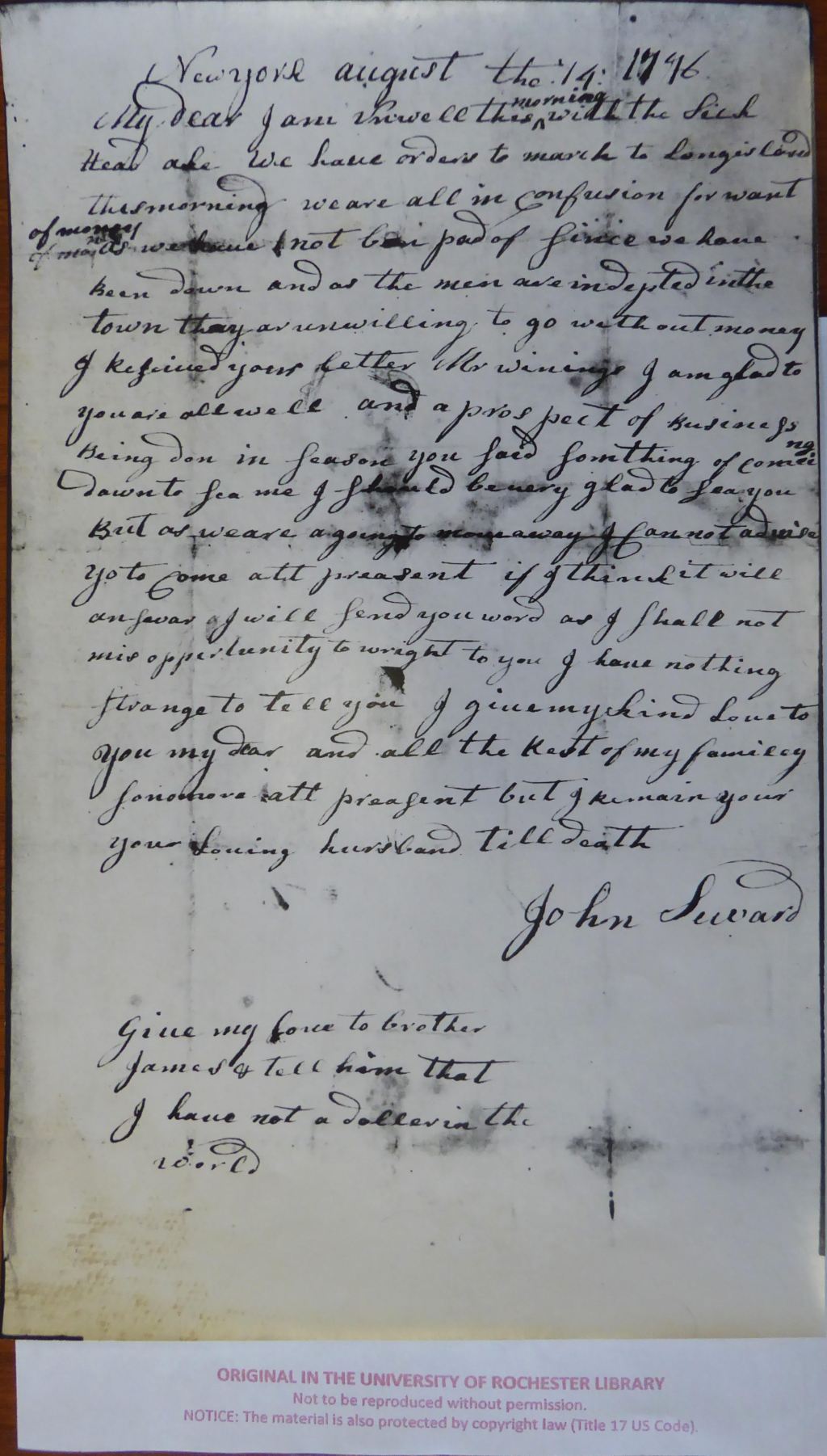 January 2024: Colonel John&nbsp;Seward